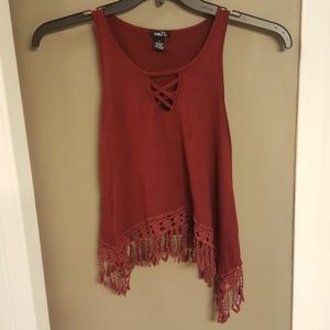 Fringed top